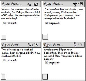 One-Step Multiplication & Division Equations: Word Problems
