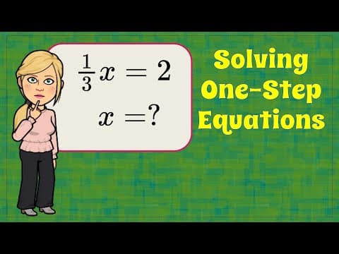 One-Step Equations
