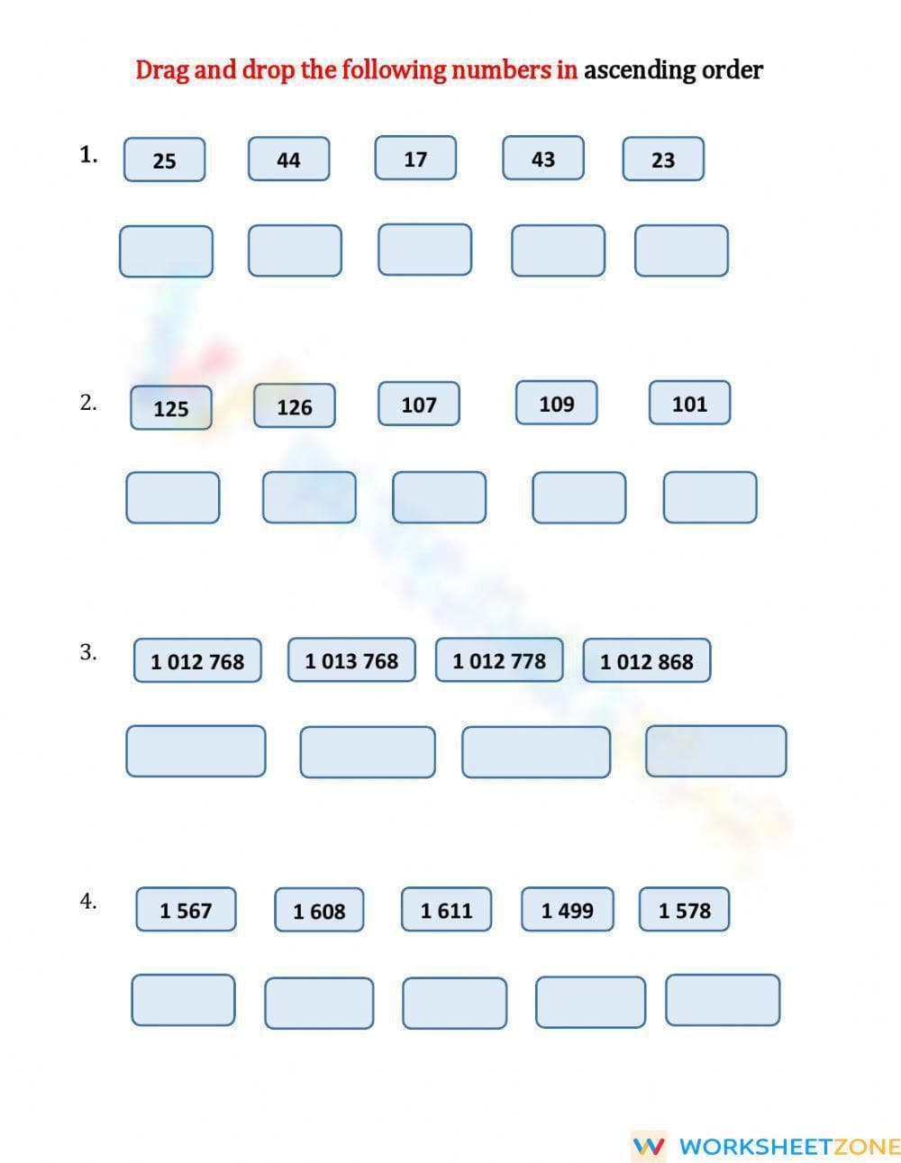 Ascending Order - Page 1
