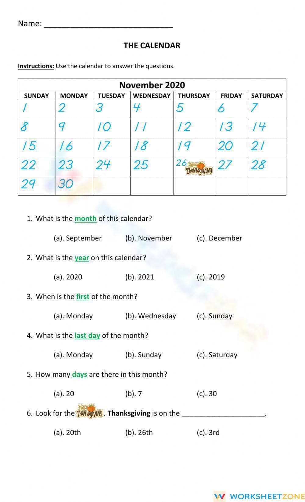 The Calendar - Page 1