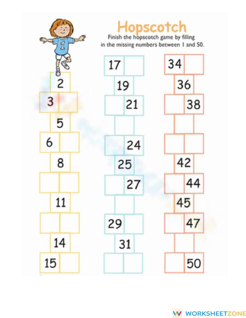 Counting 1 to 50 - Page 1