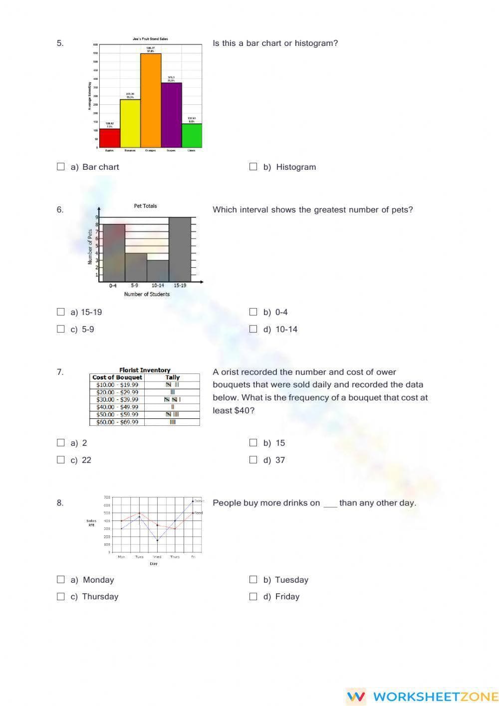 Data Handling Quiz - Page 2