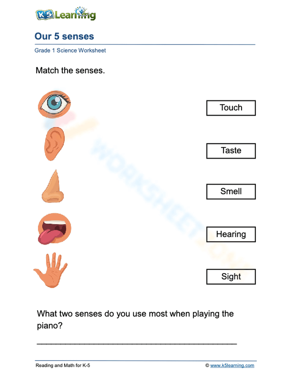 Our 5 senses 2 - Page 1
