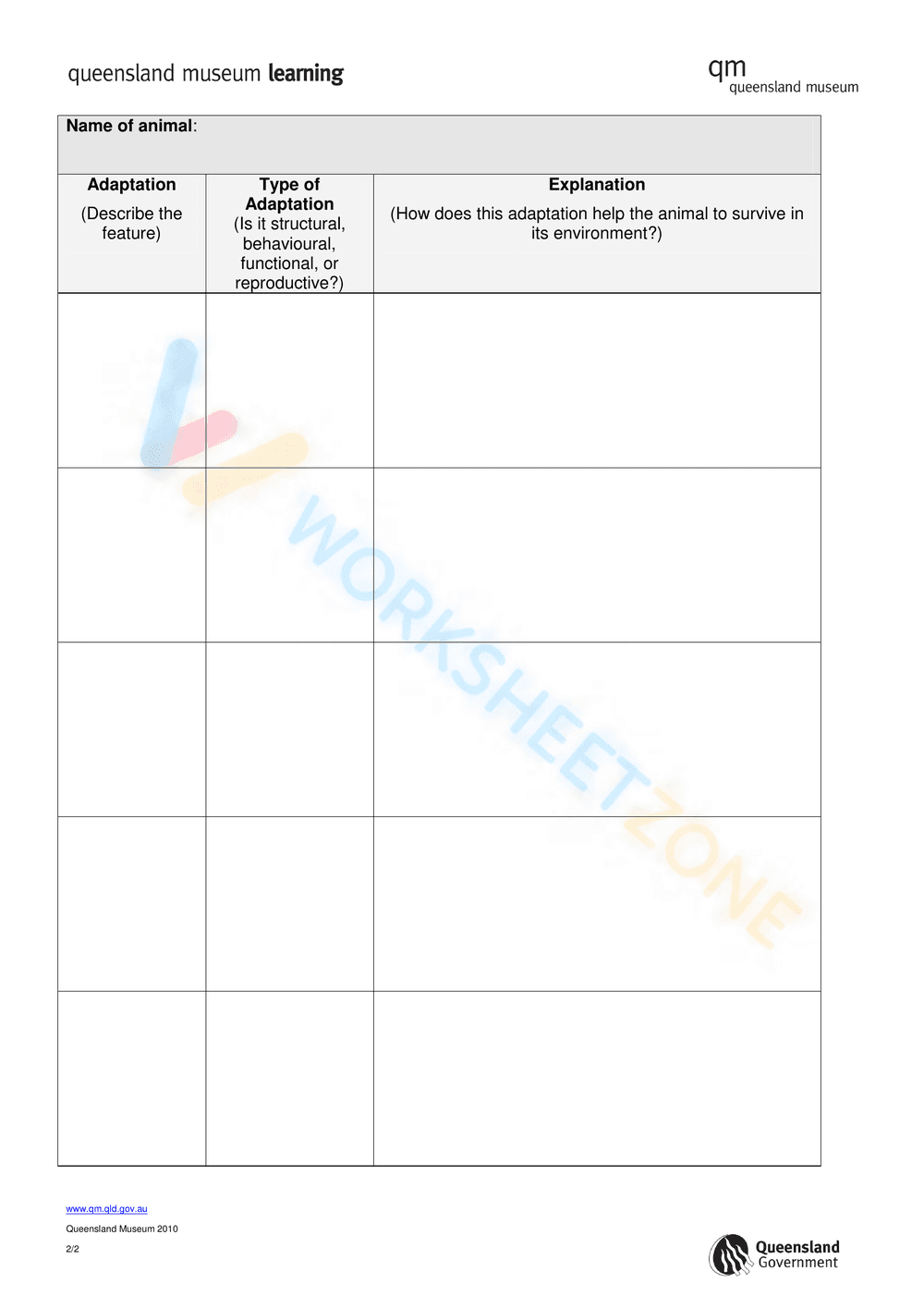 Animal Adaptations - Page 3