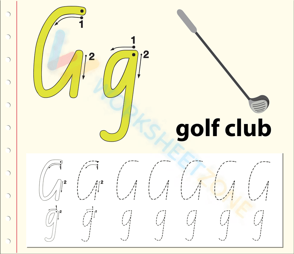 G is for Golf Club - Page 1