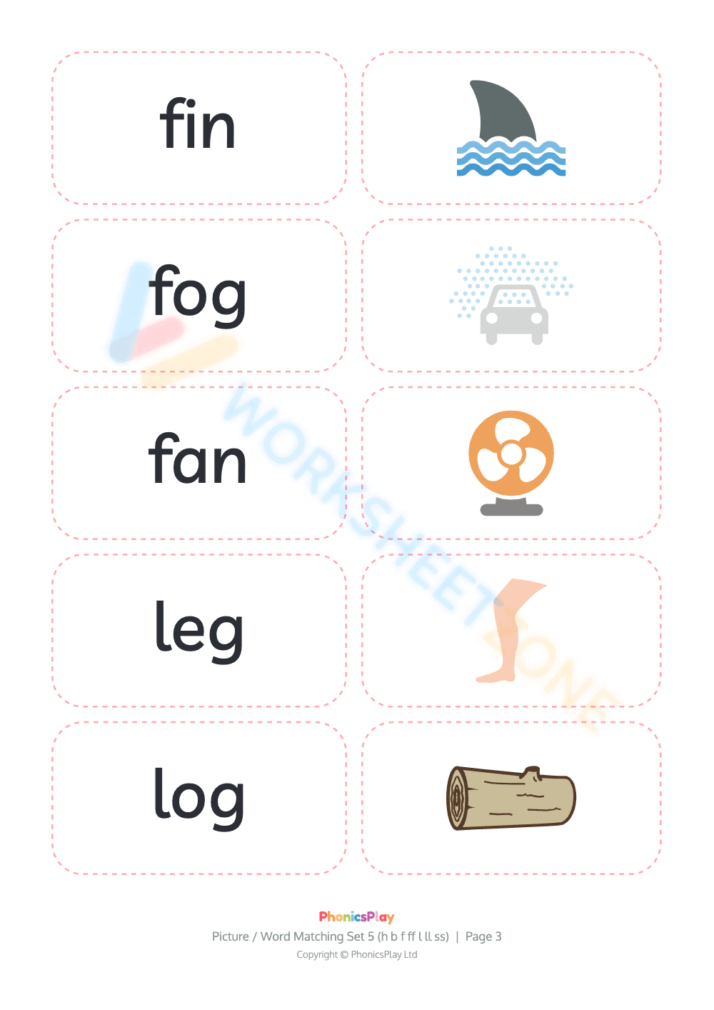 Picture word matching 2 - Page 3