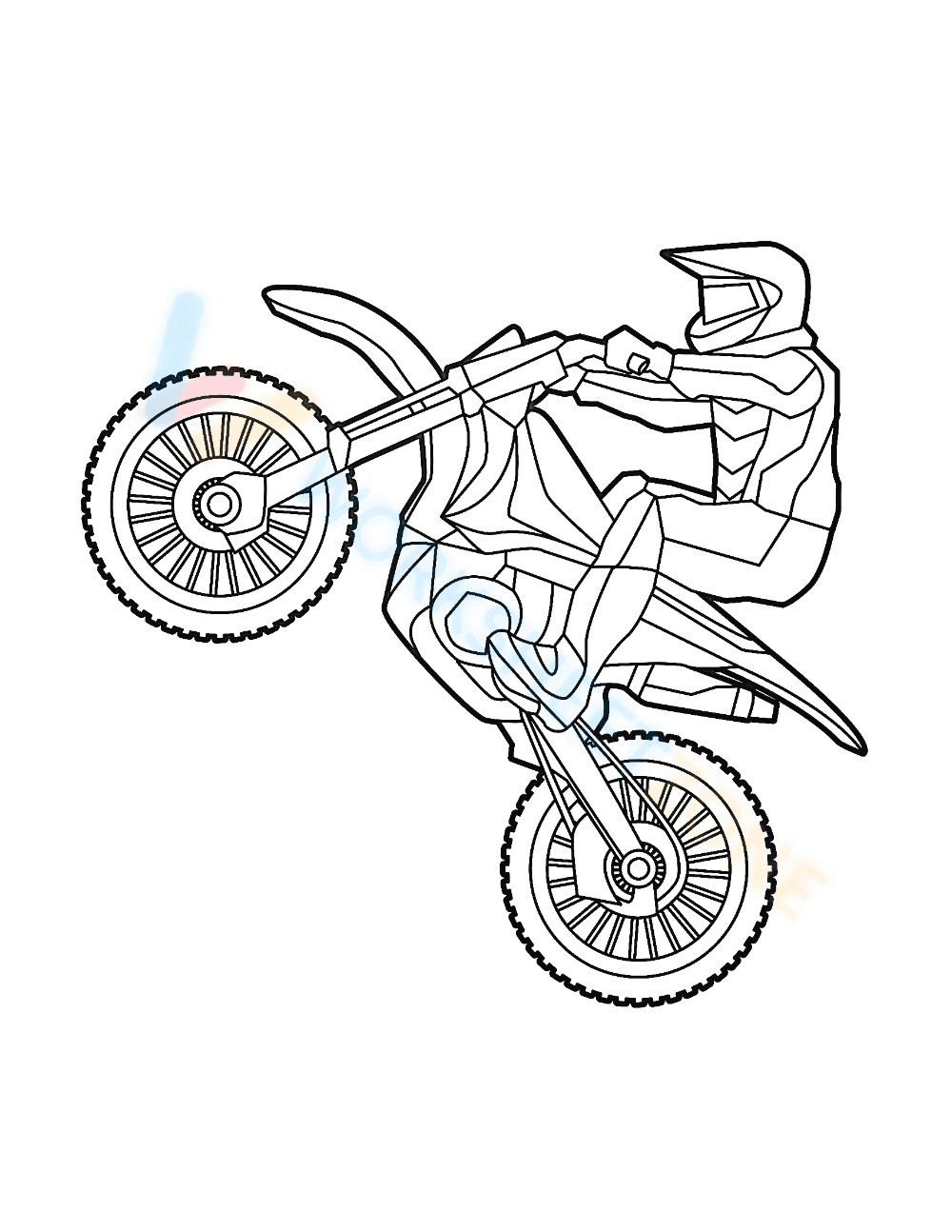 Skilled racer Coloring - Page 1