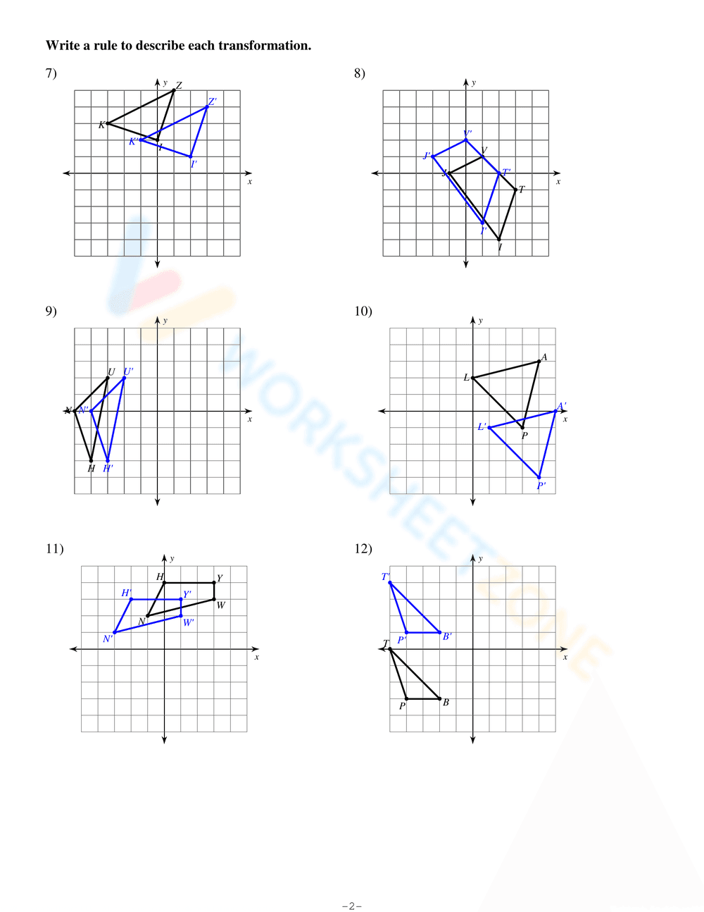 Engaging Translations Worksheet - Page 2