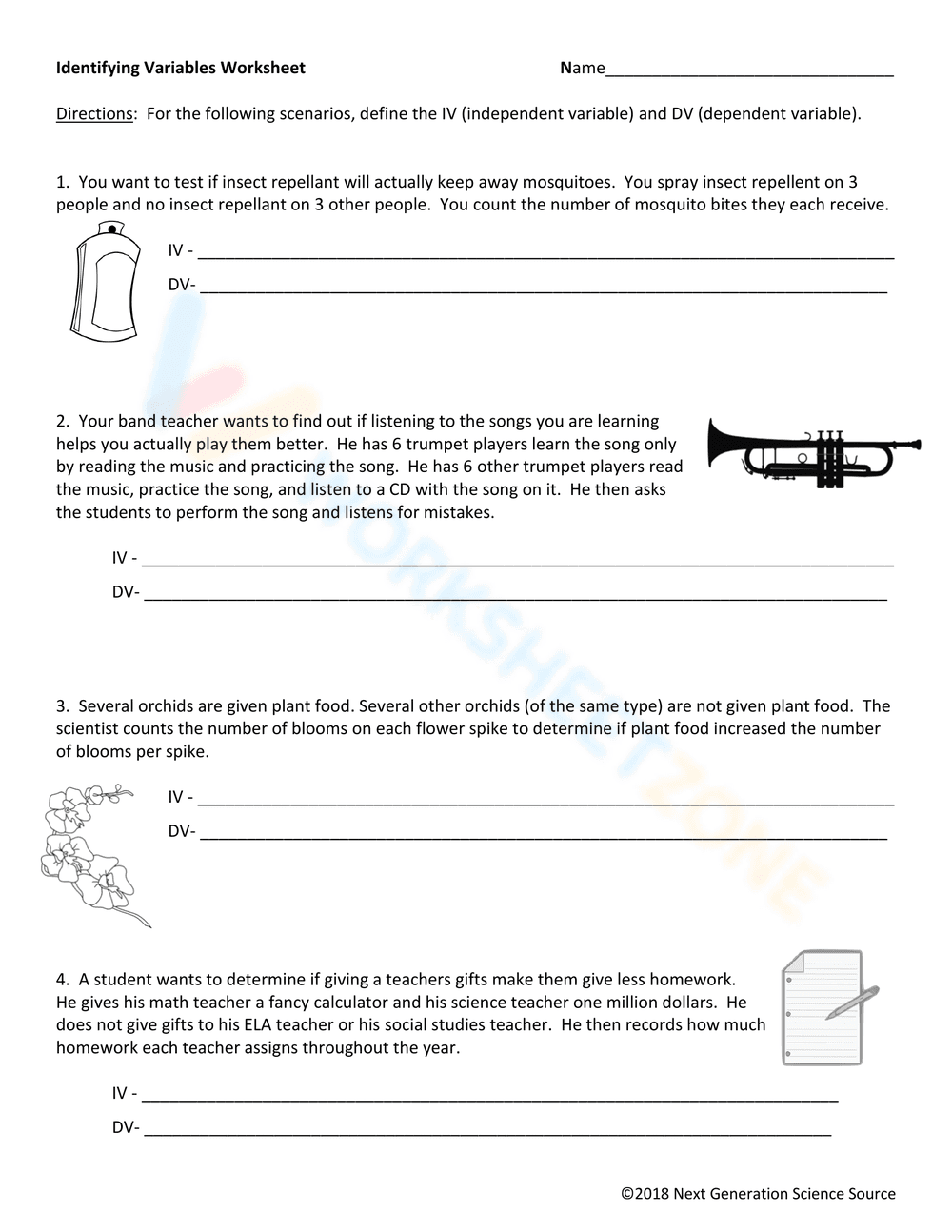 Identifying variables - Page 1