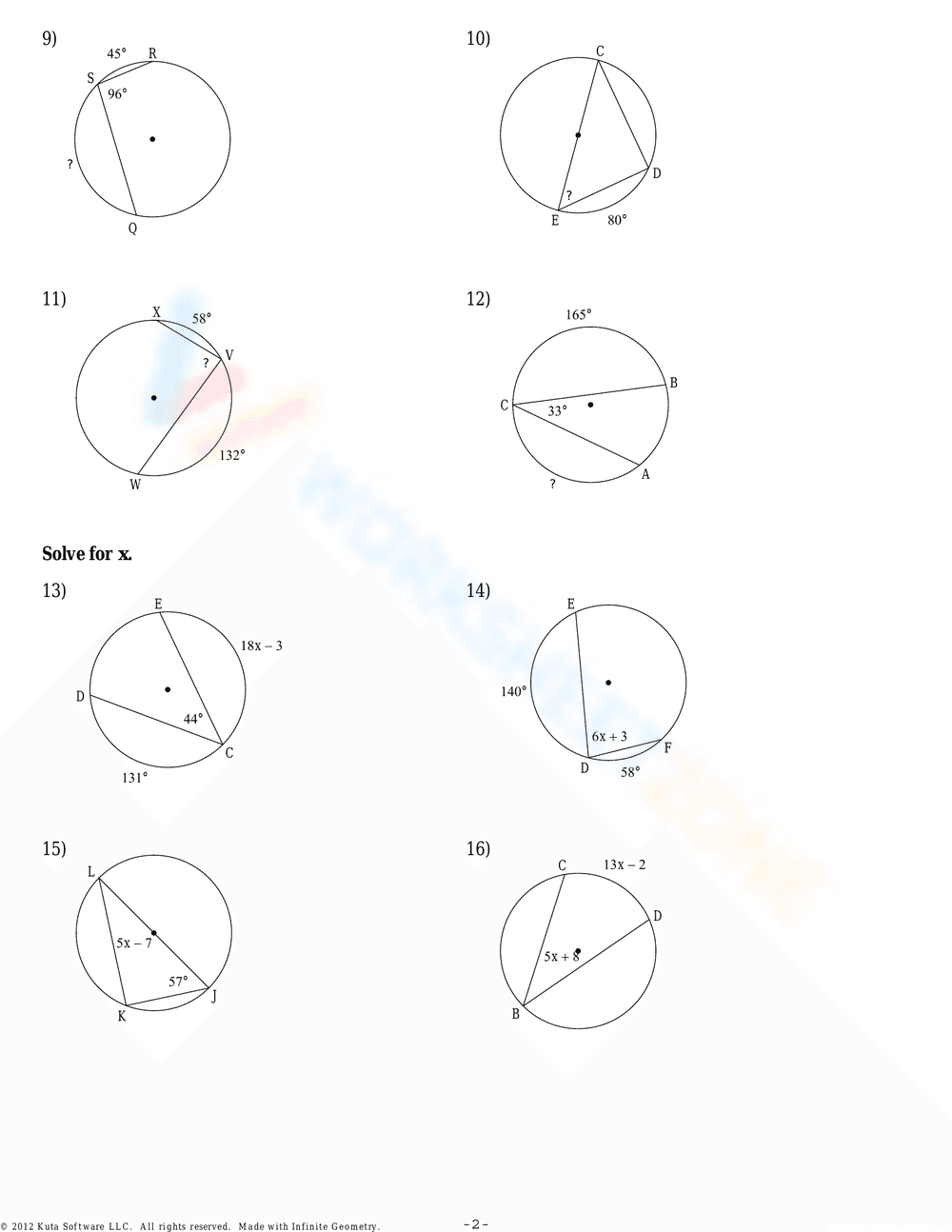 Understanding Inscribed Angles - Page 1