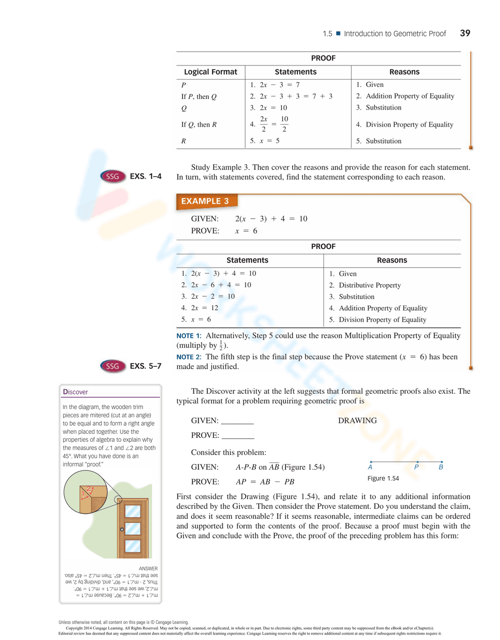 Updated Geometric Proof Worksheet for Geometry - Page 3