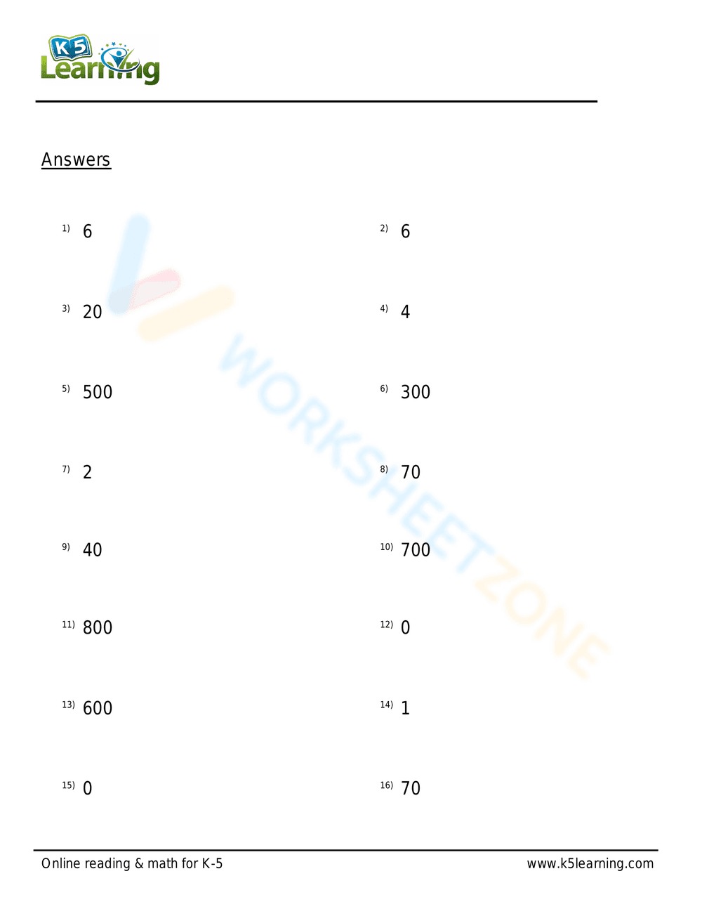 Missing Place Value: 3-Digit Numbers Practice - Page 2