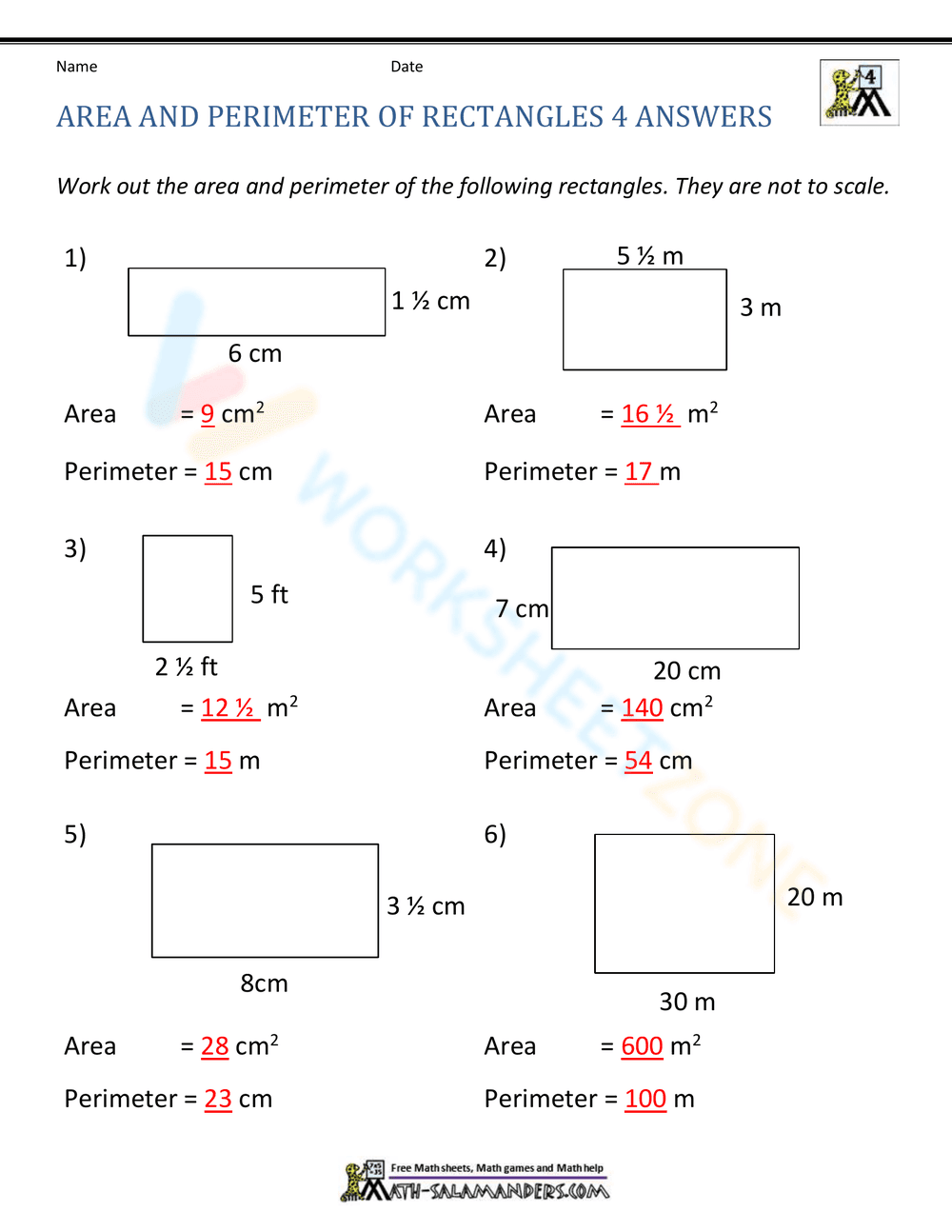 Perimeter of rectangles - Page 2