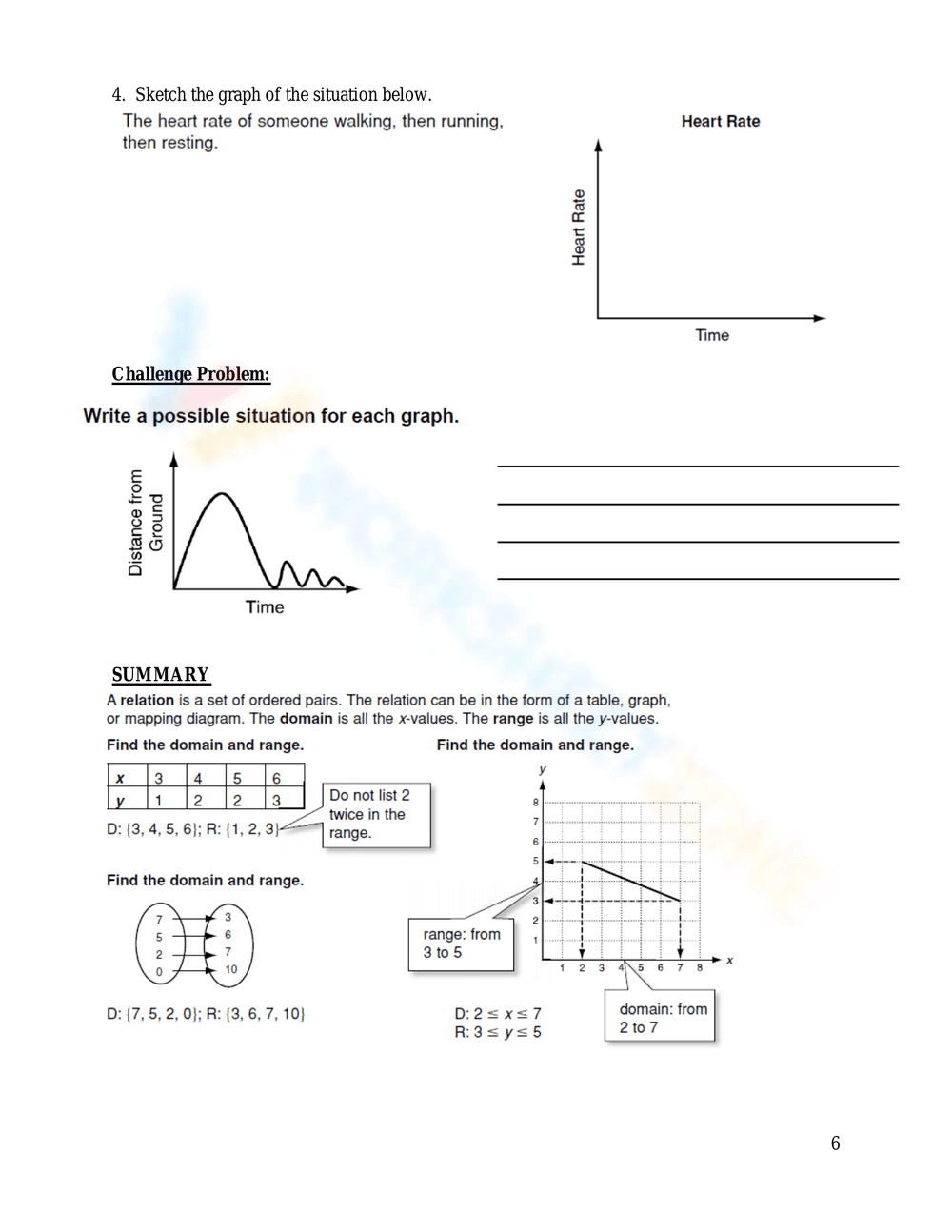 Practice Function Concepts - Page 7
