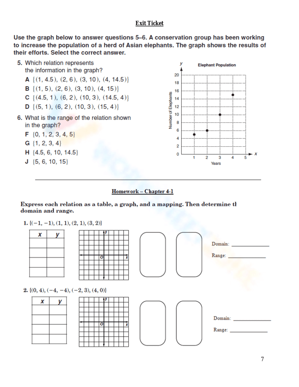 Practice Function Concepts - Page 8