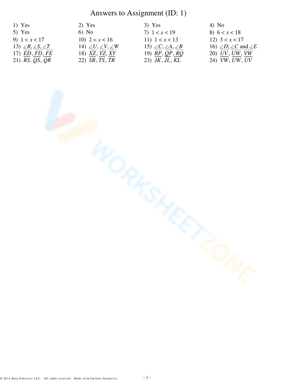 Triangle Inequality Theorem - Page 3