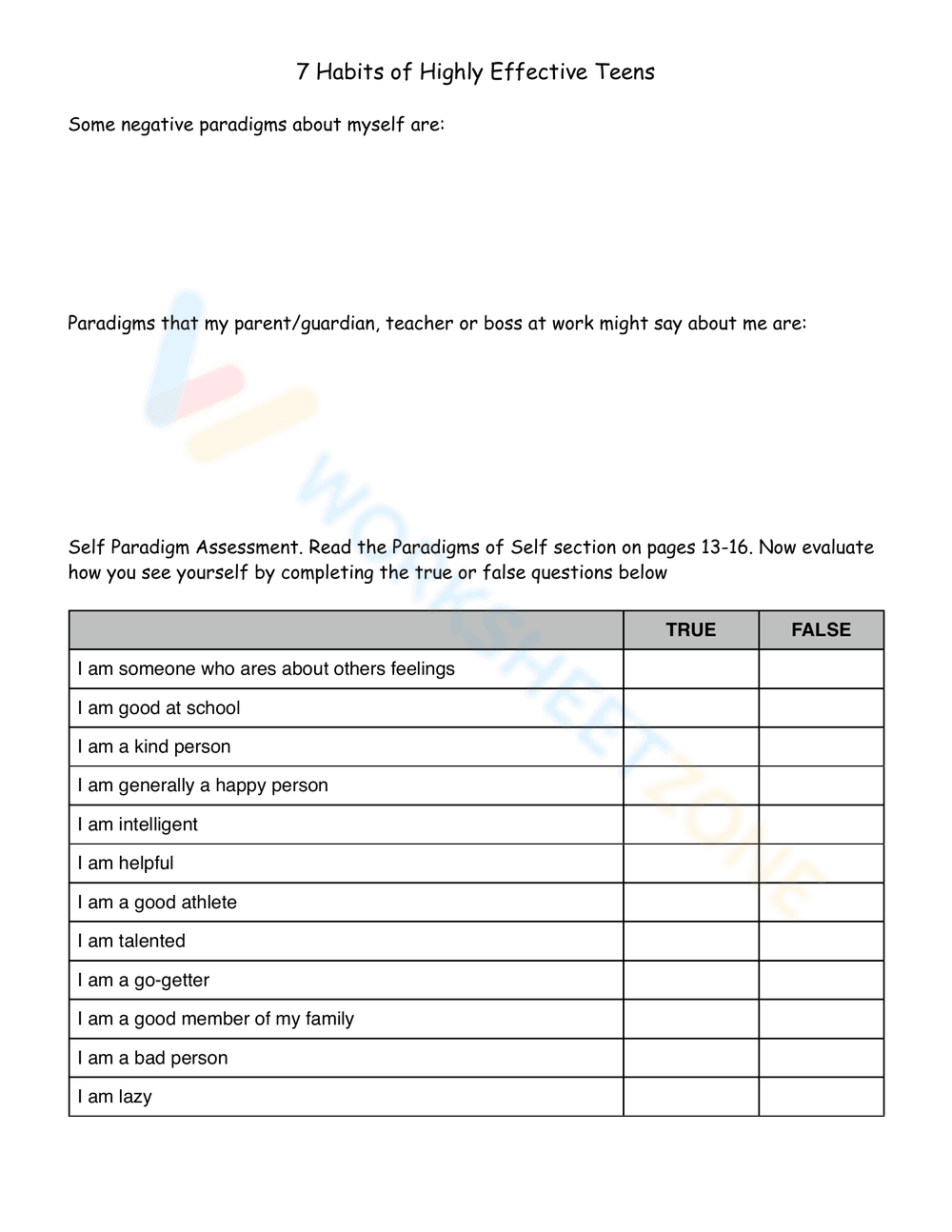 7 Habits of Highly Effective Teens: Part 2 - Page 1