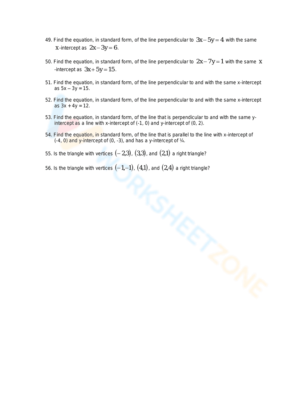 Parallel and Perpendicular Lines - Page 8
