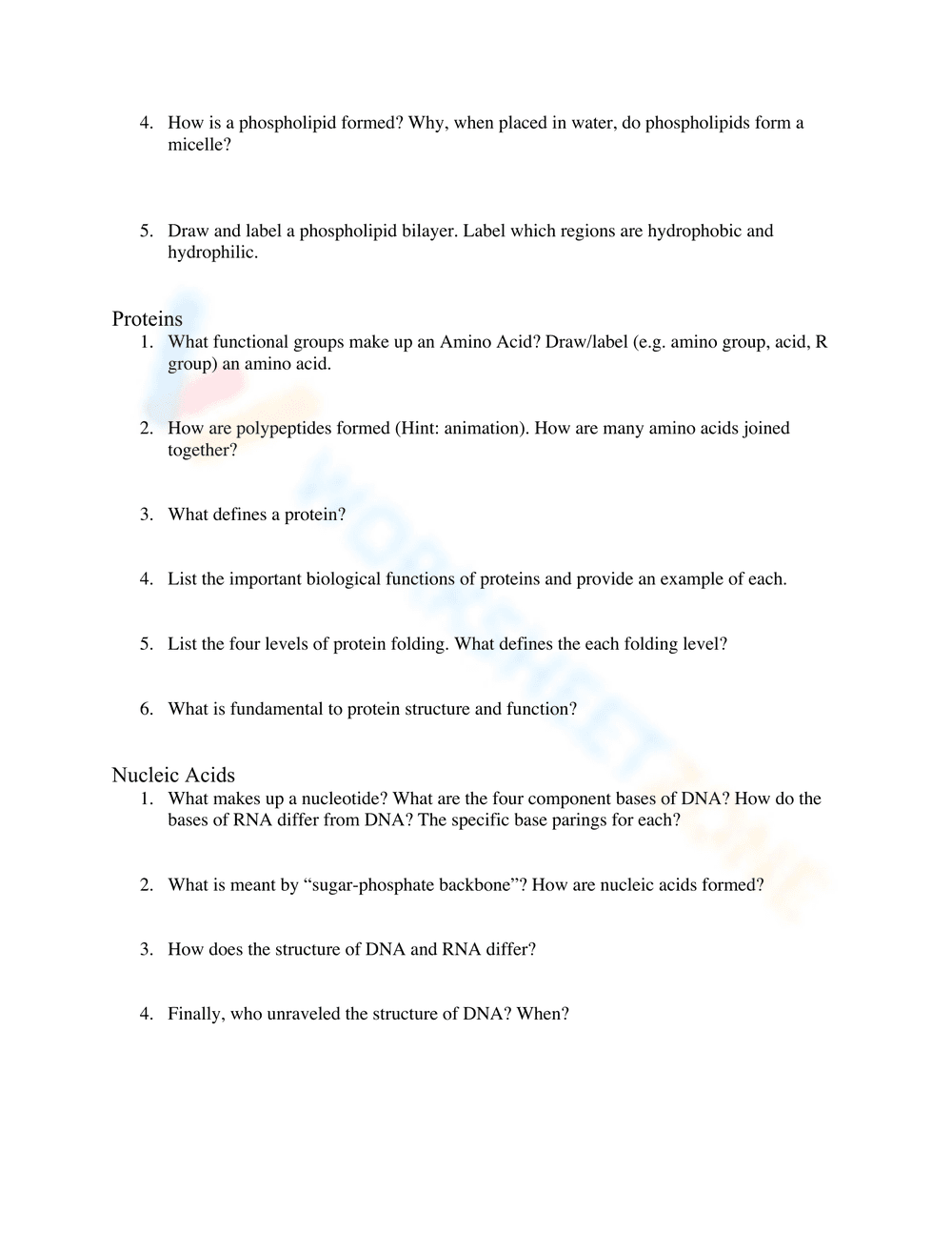 Explore Organic Macromolecules - Page 2