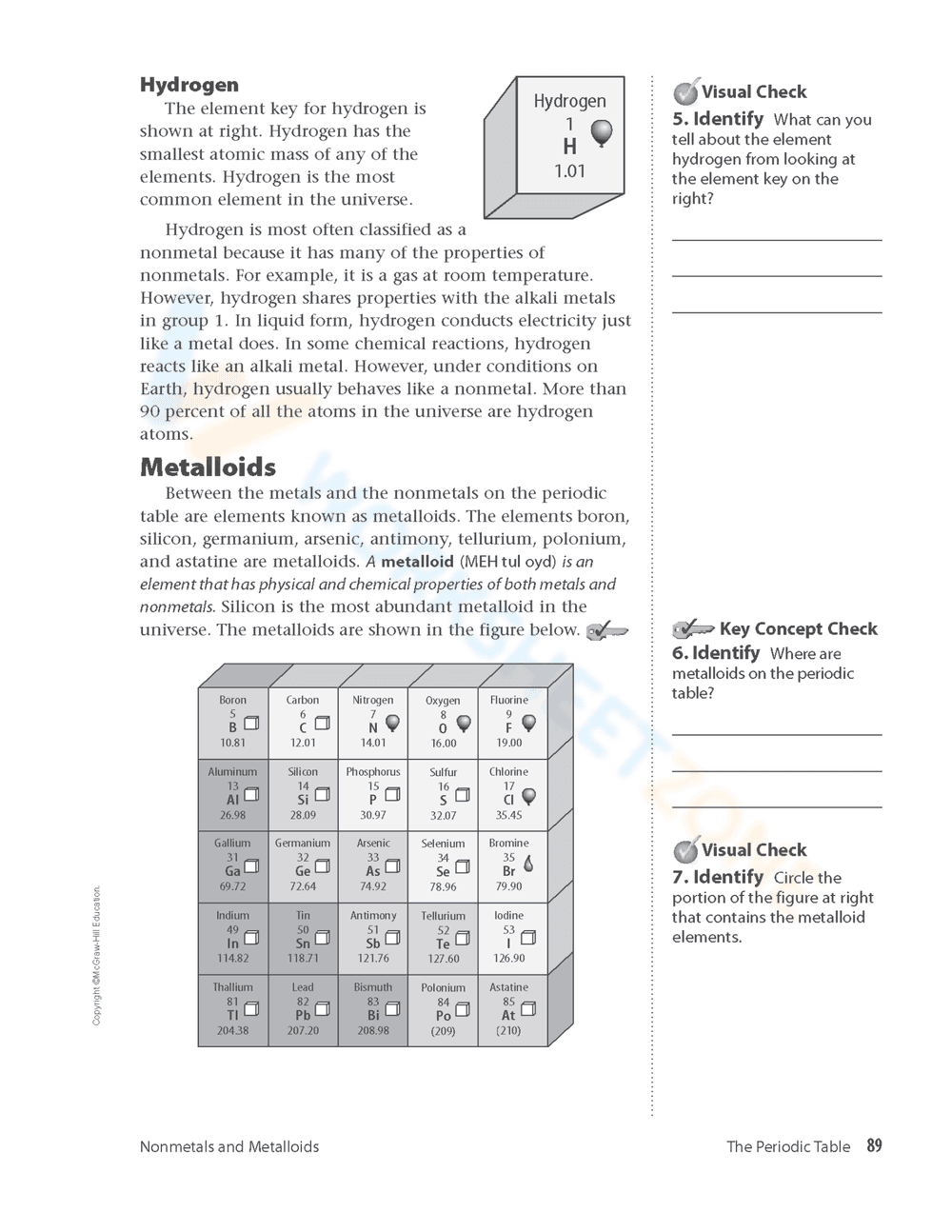Updated Nonmetals and Metalloids Worksheet - Page 3