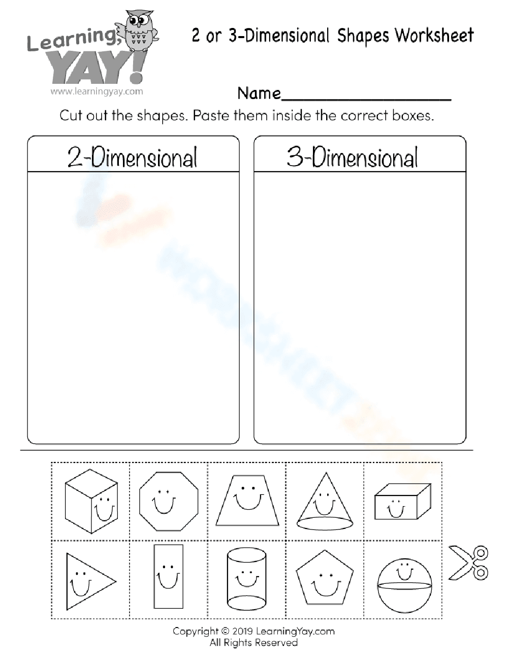 Two or three dimensional shapes - Page 1