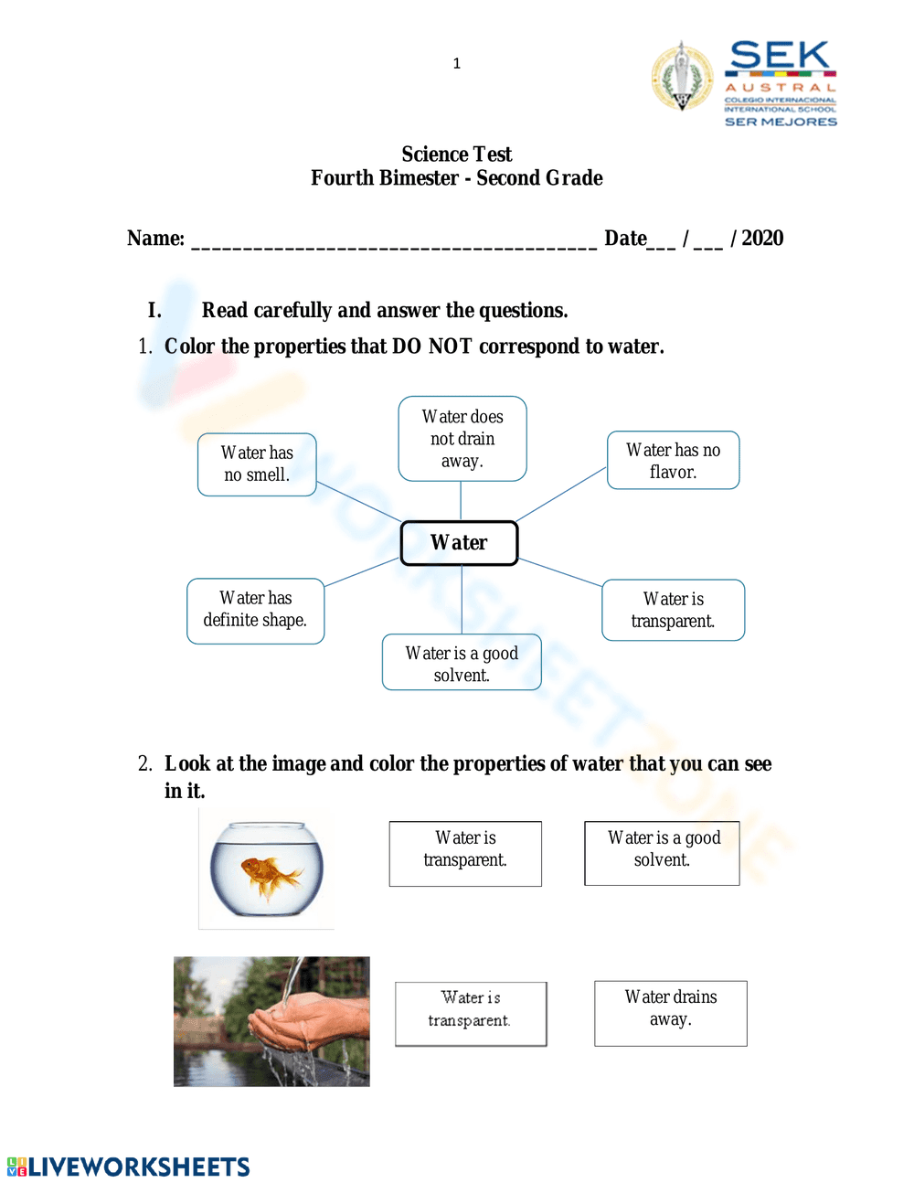 Features of water - Page 1