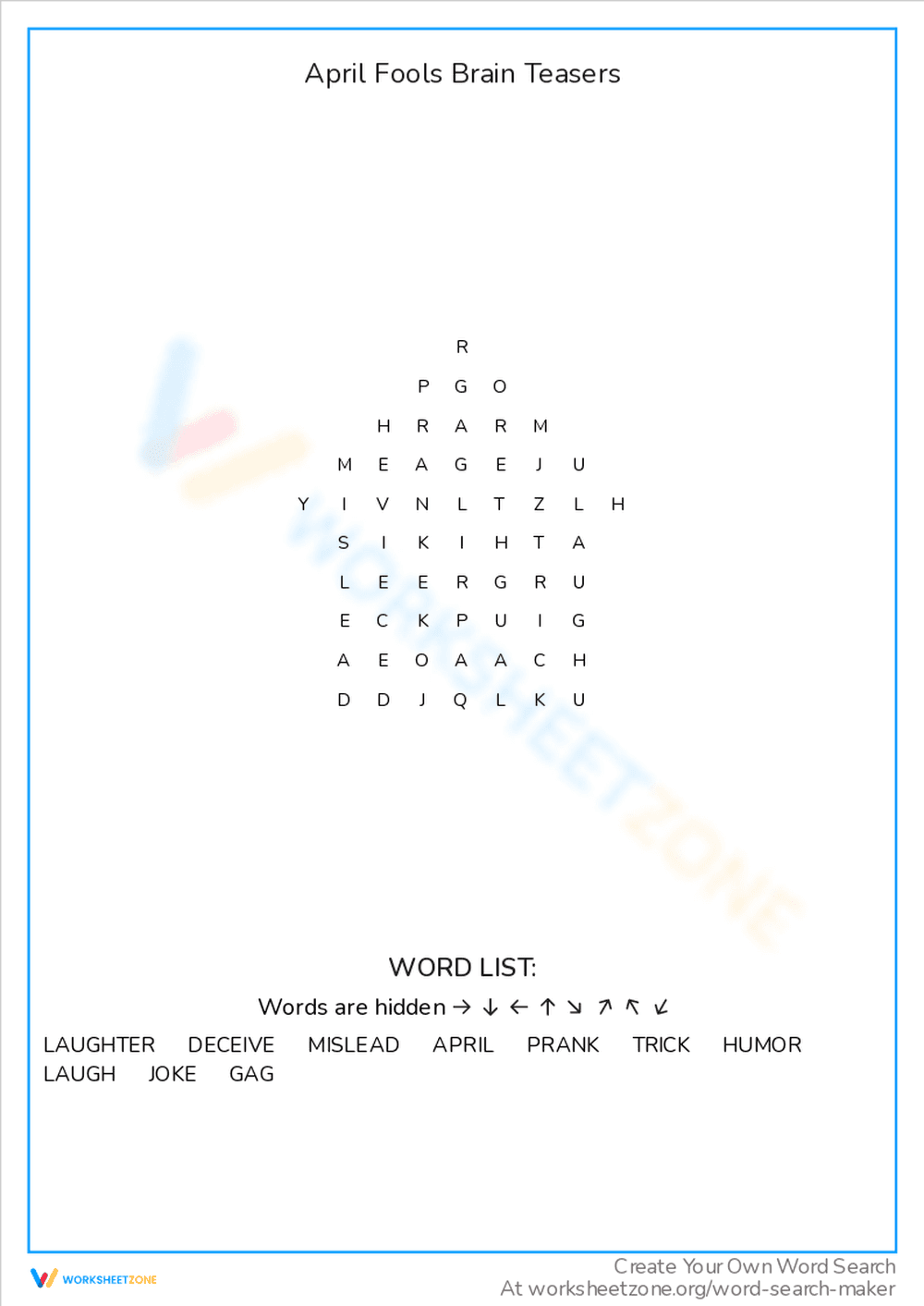 April Fools Brain Teasers - Page 1