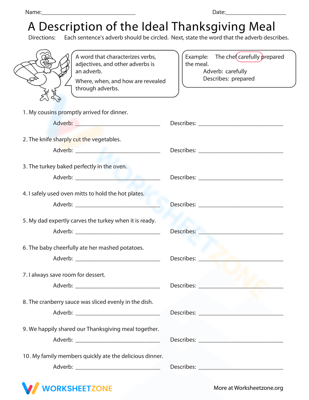 Describing the Perfect Thanksgiving Feast - Page 1