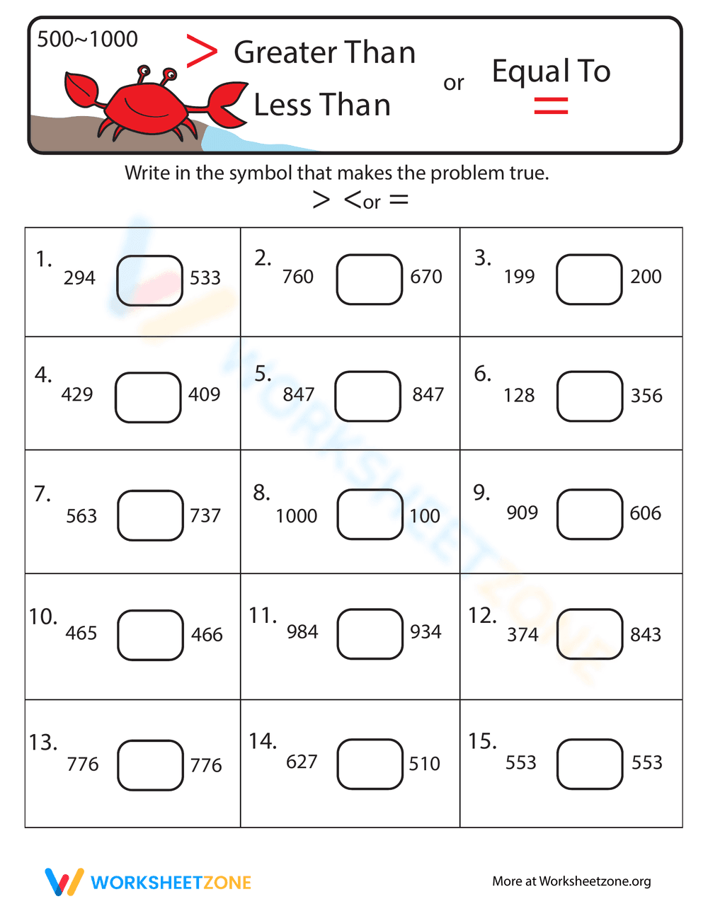 Greater Than, Less Than, Equal To? #2 - Page 1