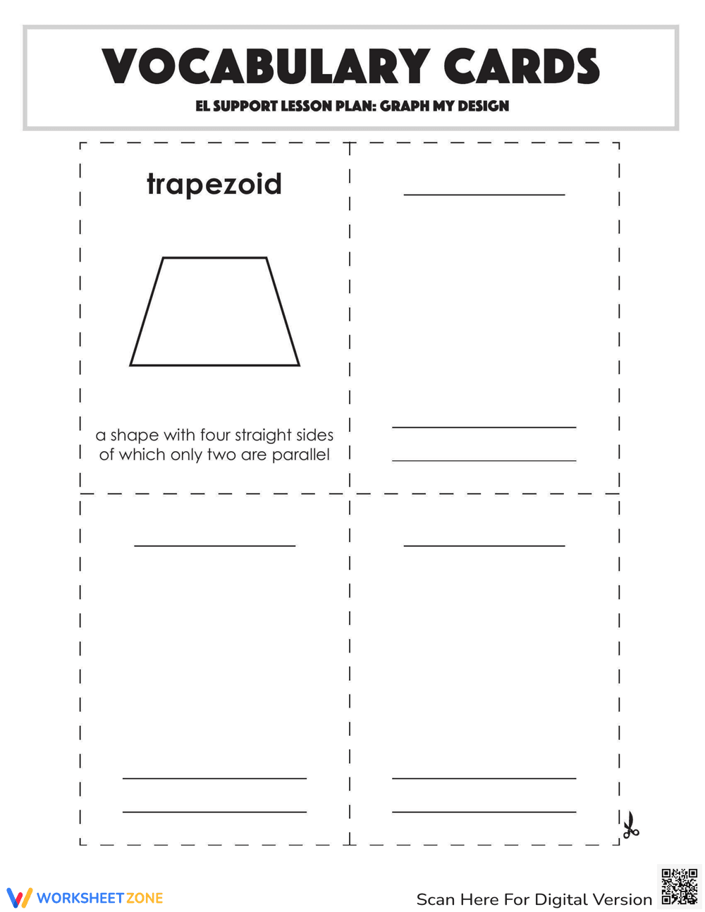 Vocabulary Cards: Graph My Design - Page 2