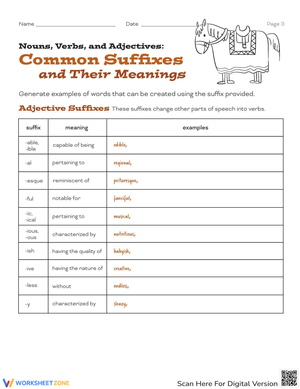 Understanding Common Suffixes and Their Meanings - Page 3
