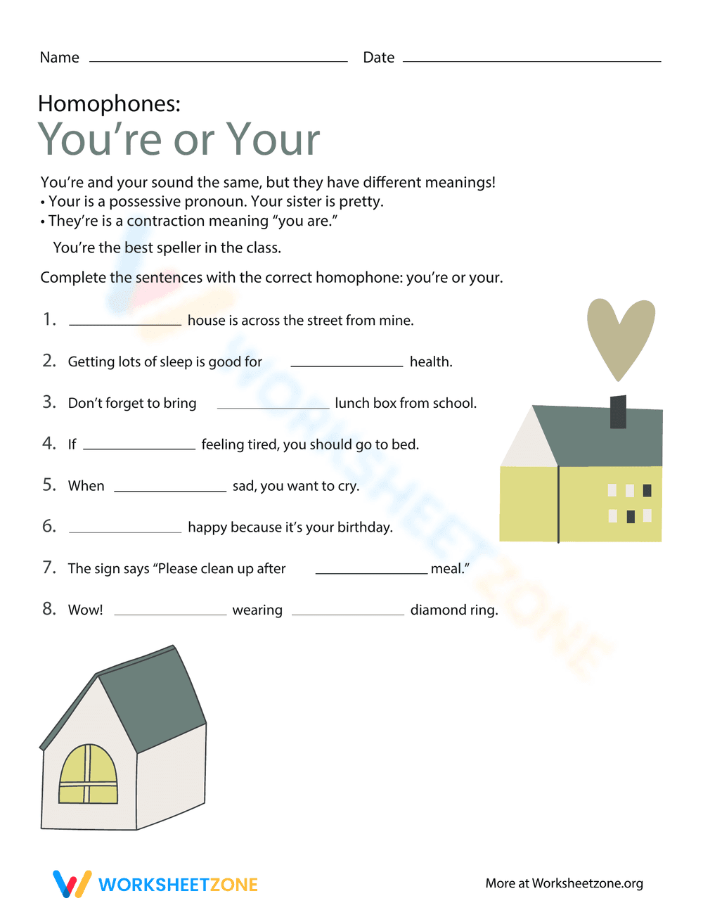 Mastering Homophones: Grammar Practice - Page 1