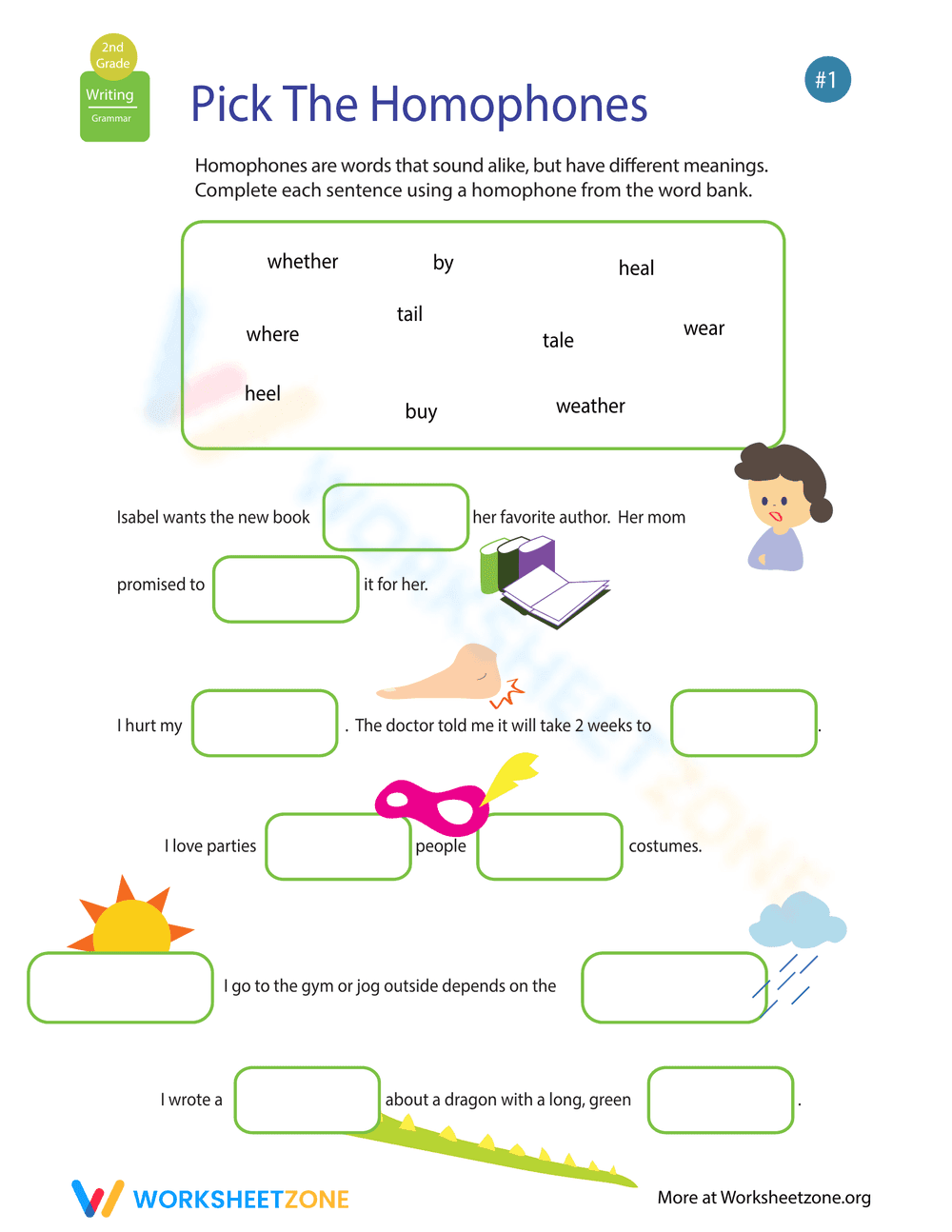 Grip Grammar: Learning Homophones - Page 1