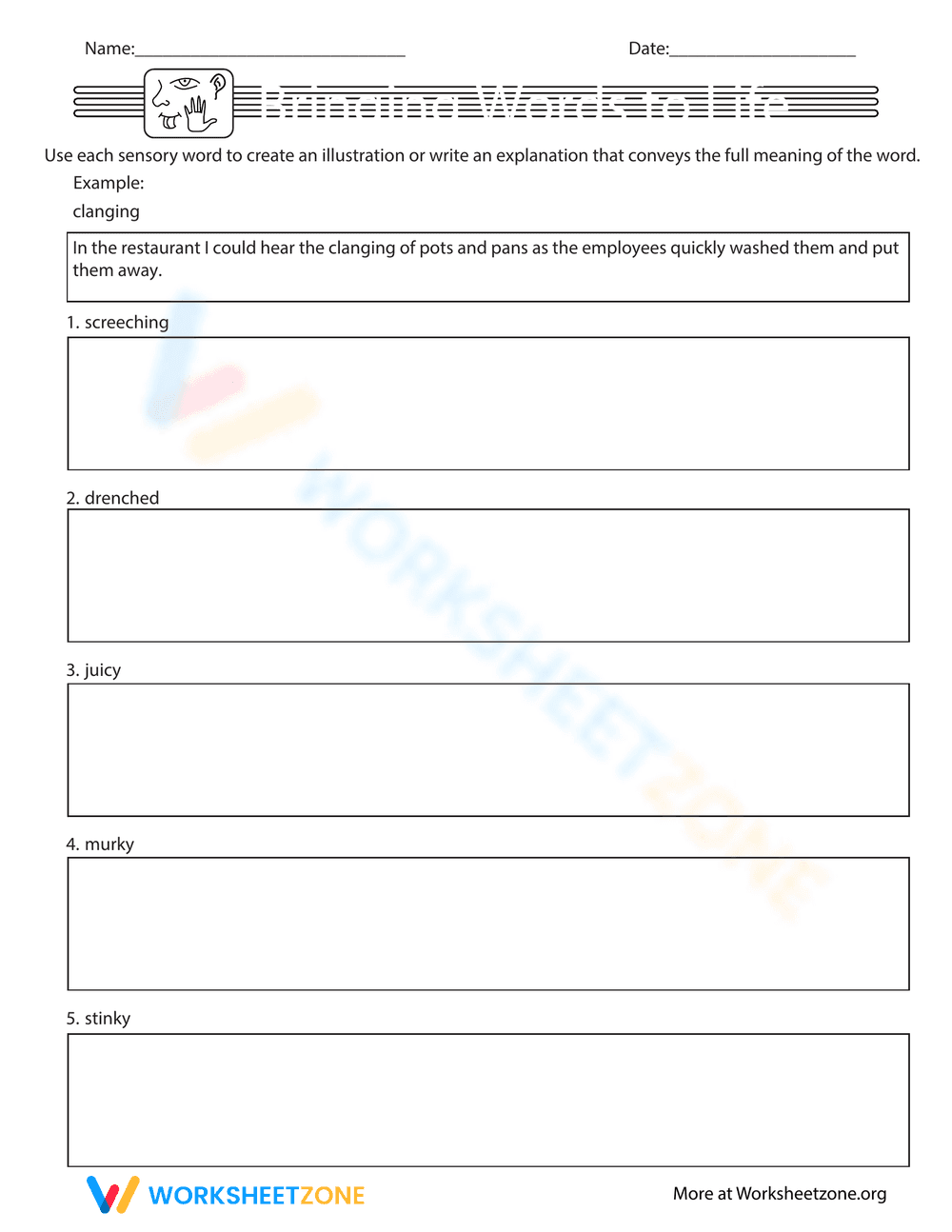 Bringing Words to Life Worksheet - Page 1