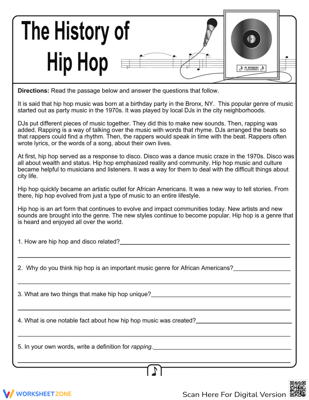 Explore the History of Hip Hop Music - Page 1