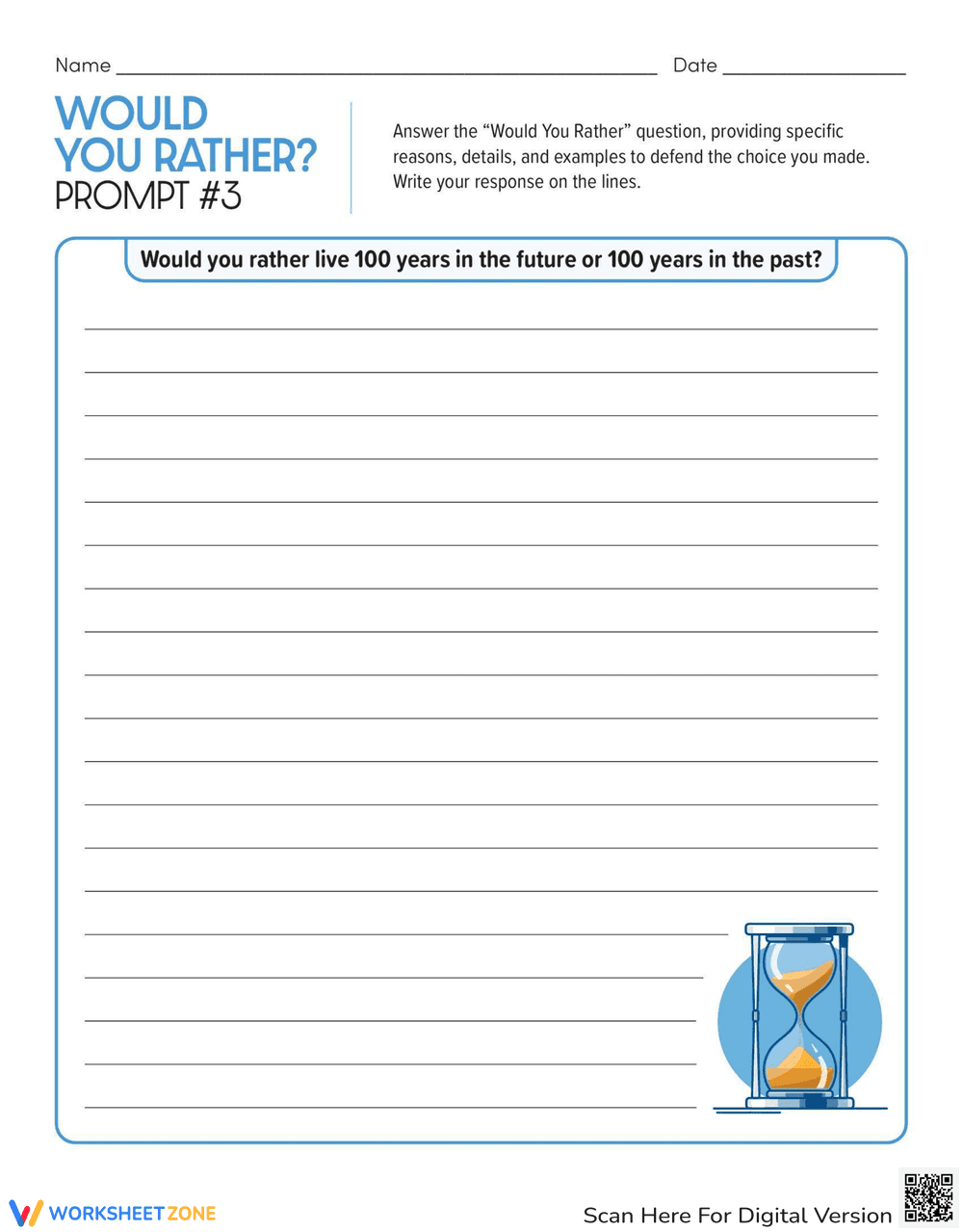 Would You Rather Prompt 3: Fun Scenarios - Page 1