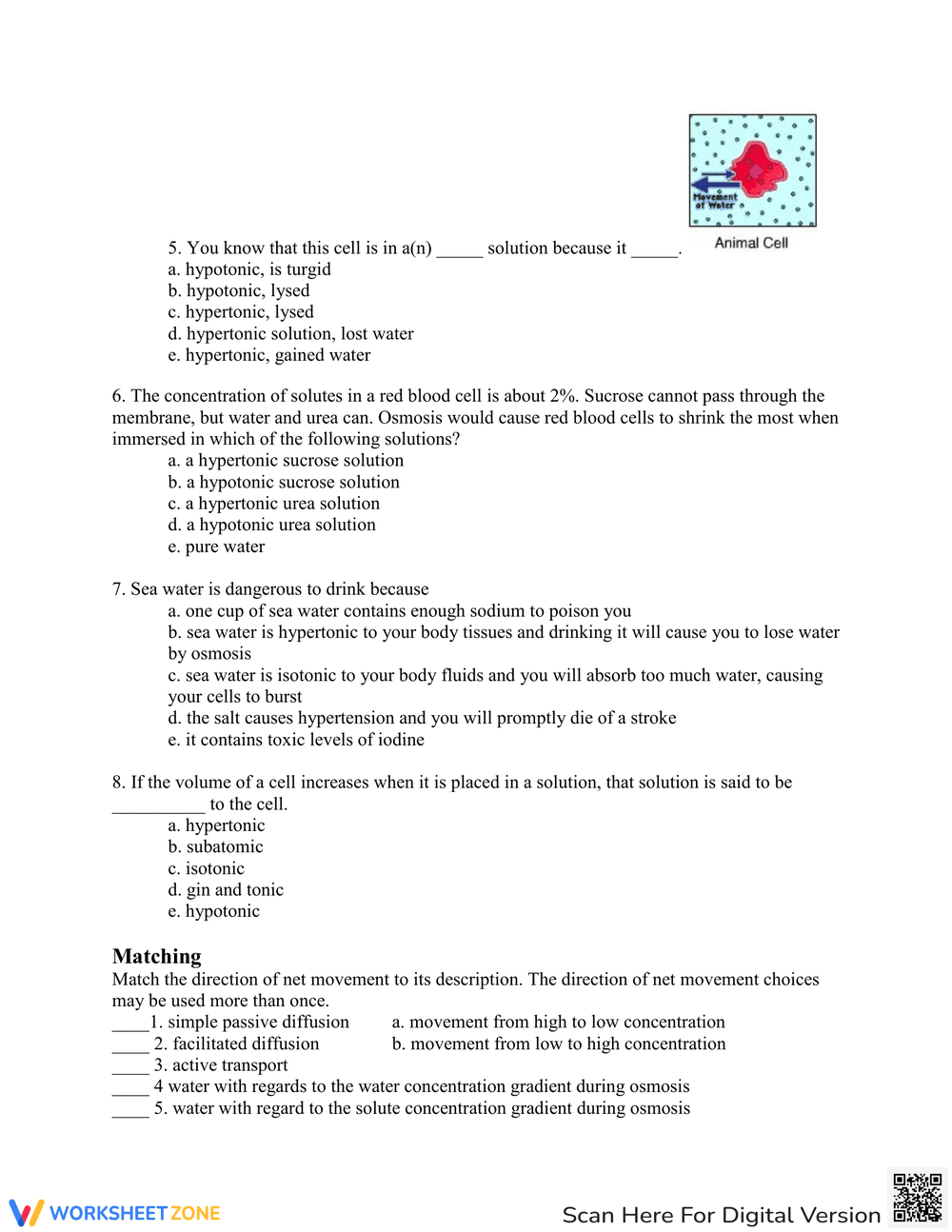 Osmosis Practice: Problems and Solutions - Page 2