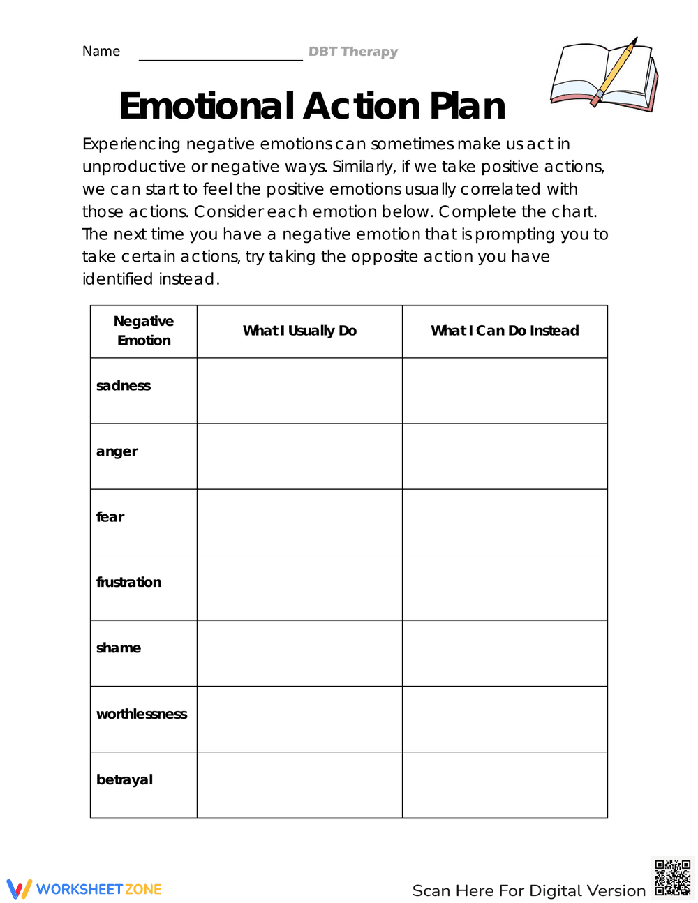 Creating an Emotional Action Plan - Page 1