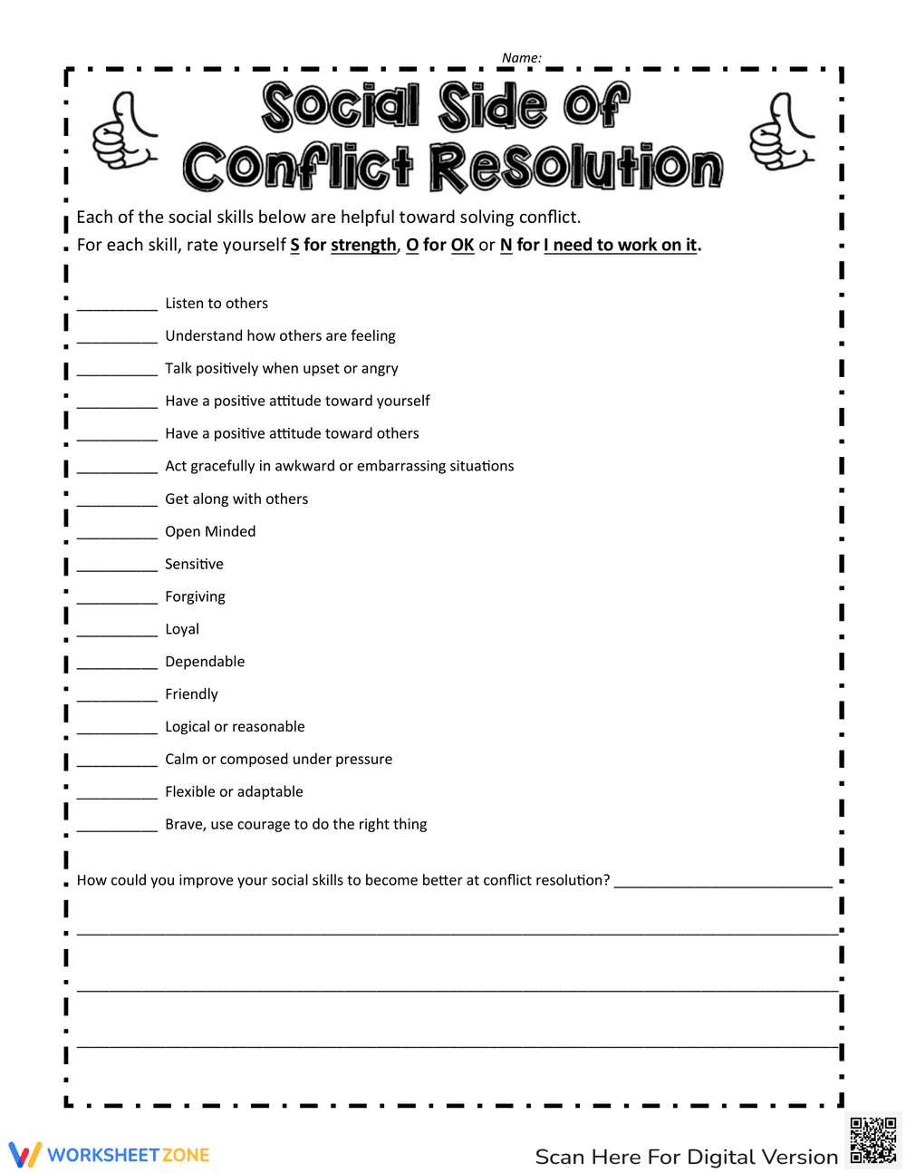 Conflict and Social Skills - Page 1