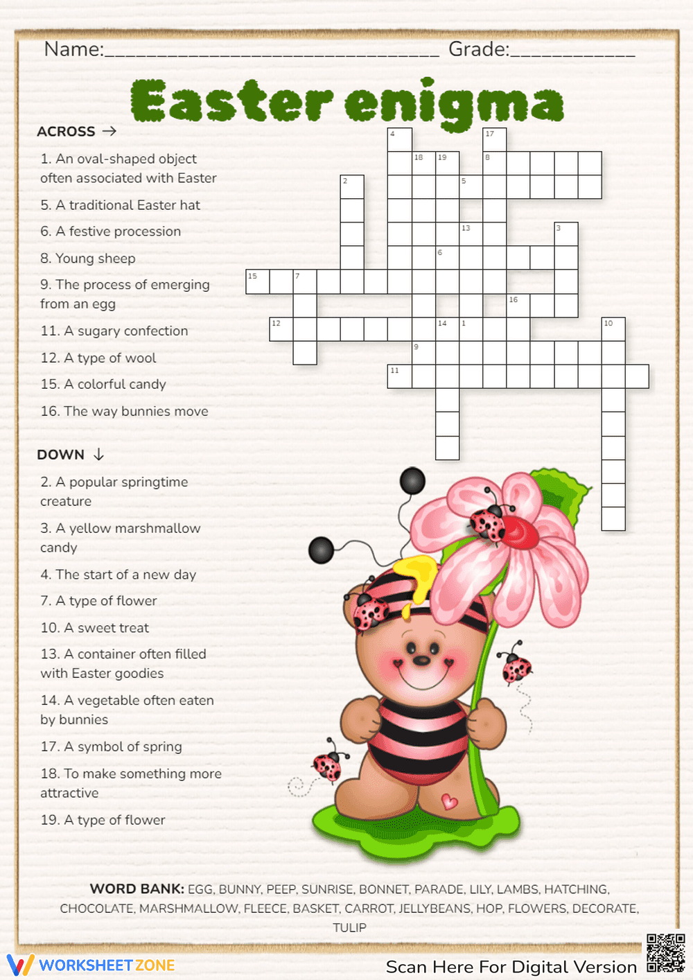 Solve Easter Enigma and Find Hidden Words - Page 1