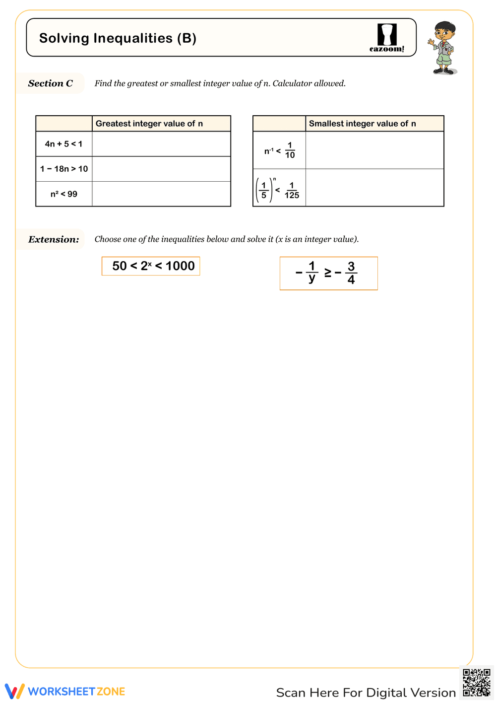 Solving Inequalities: Practice and Techniques - Page 2
