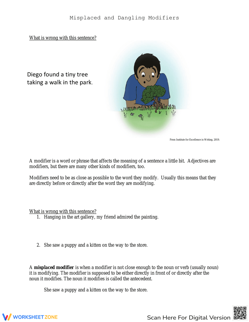 Dangling and Misplaced Modifiers Explained - Page 1