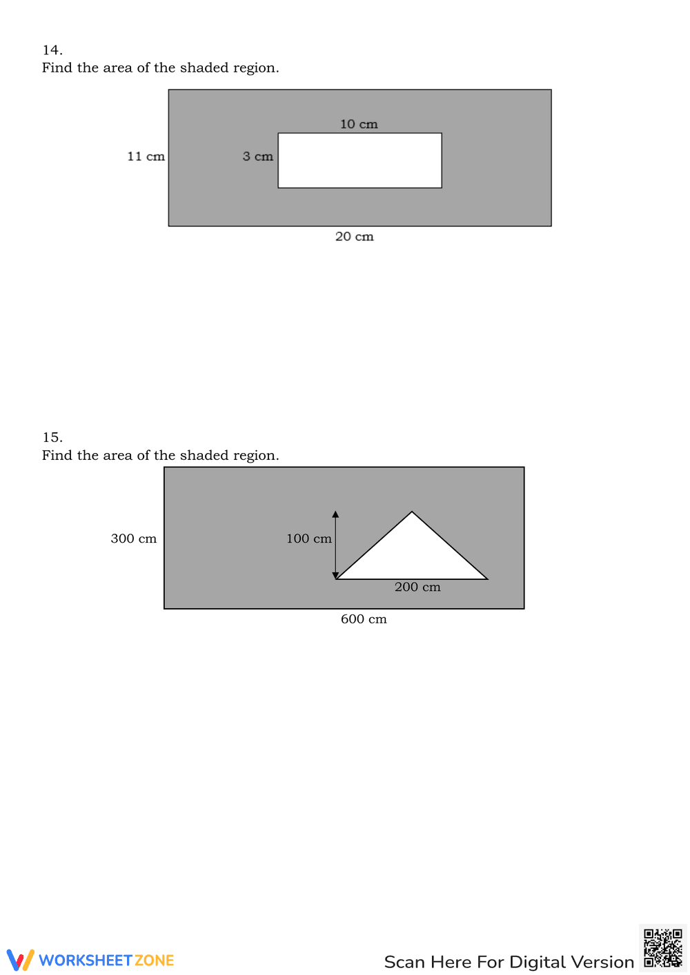 Compound Shapes Practice: Area Calculation - Page 7