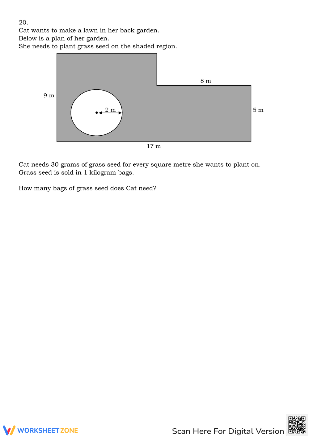 Compound Shapes Practice: Area Calculation - Page 10