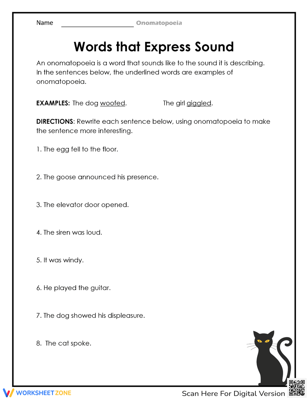 Sound Words: Words that Express Sound - Page 1