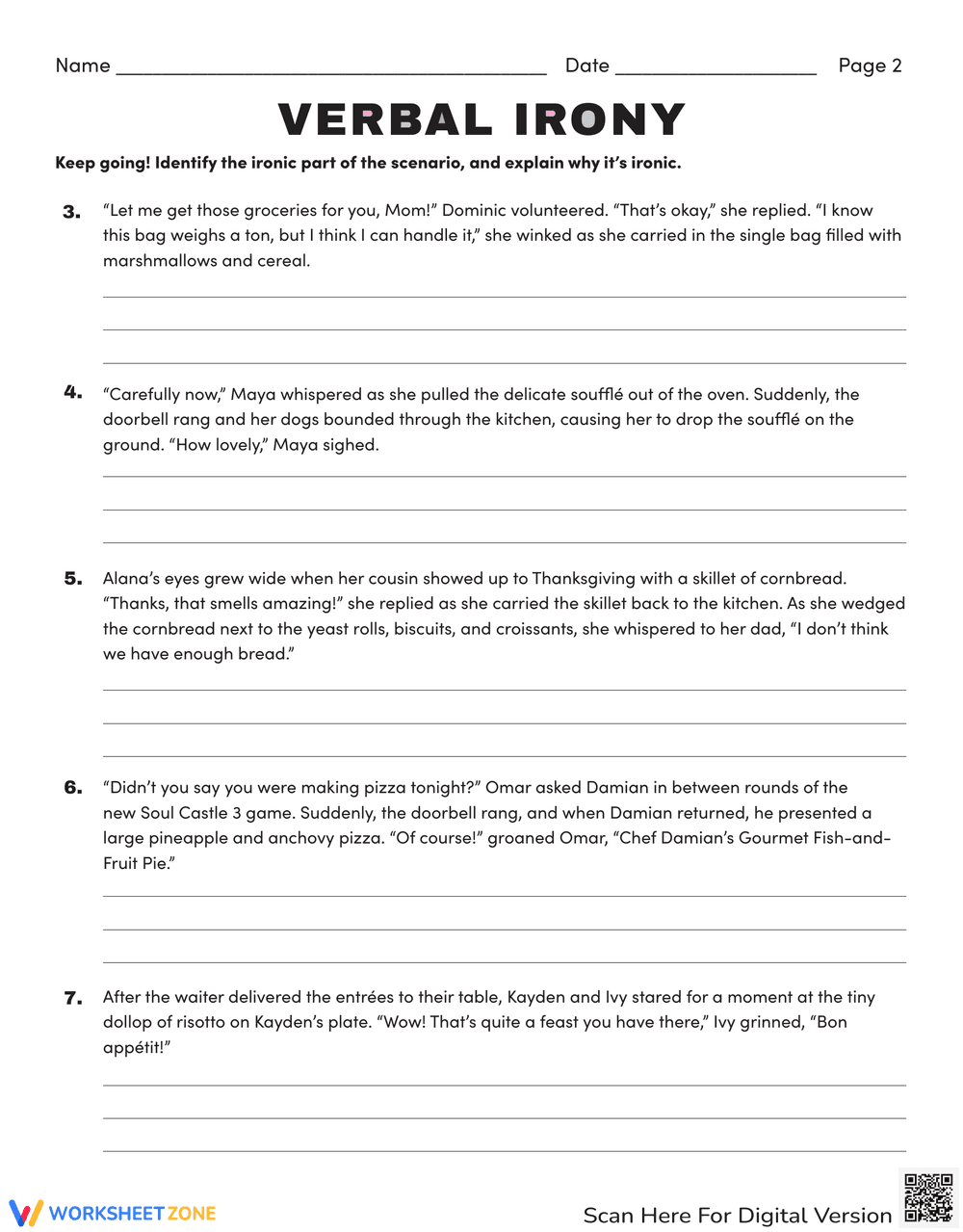 Understanding Verbal Irony: Examples and Exercises - Page 2