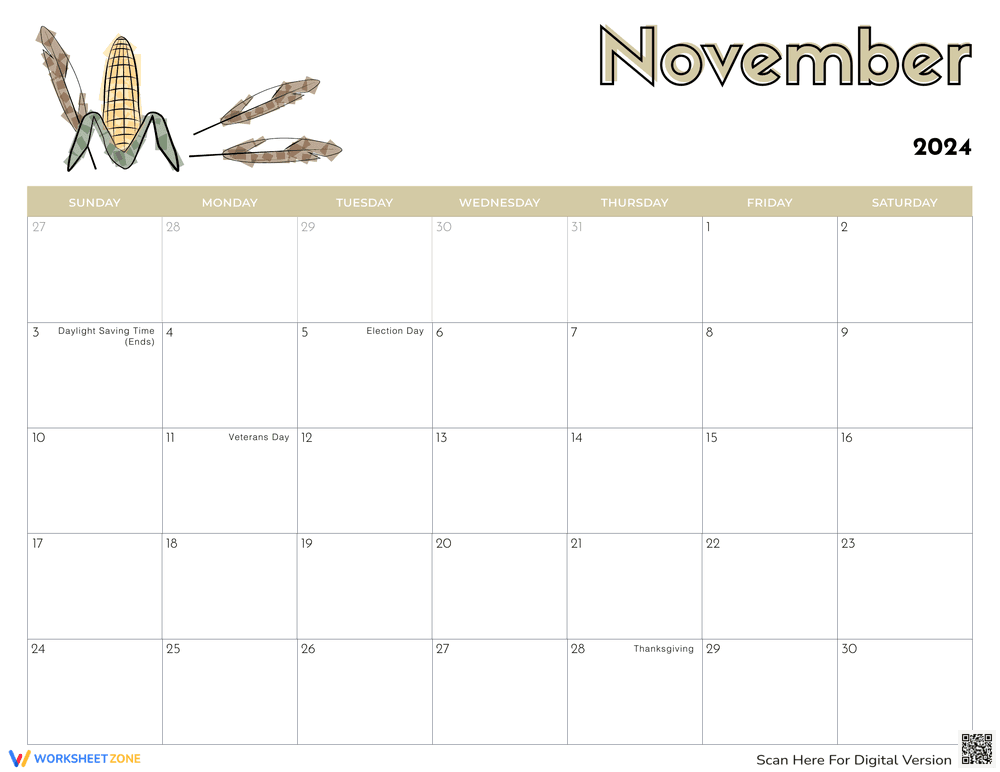 Printable Calendars for Kids 11 - Page 1