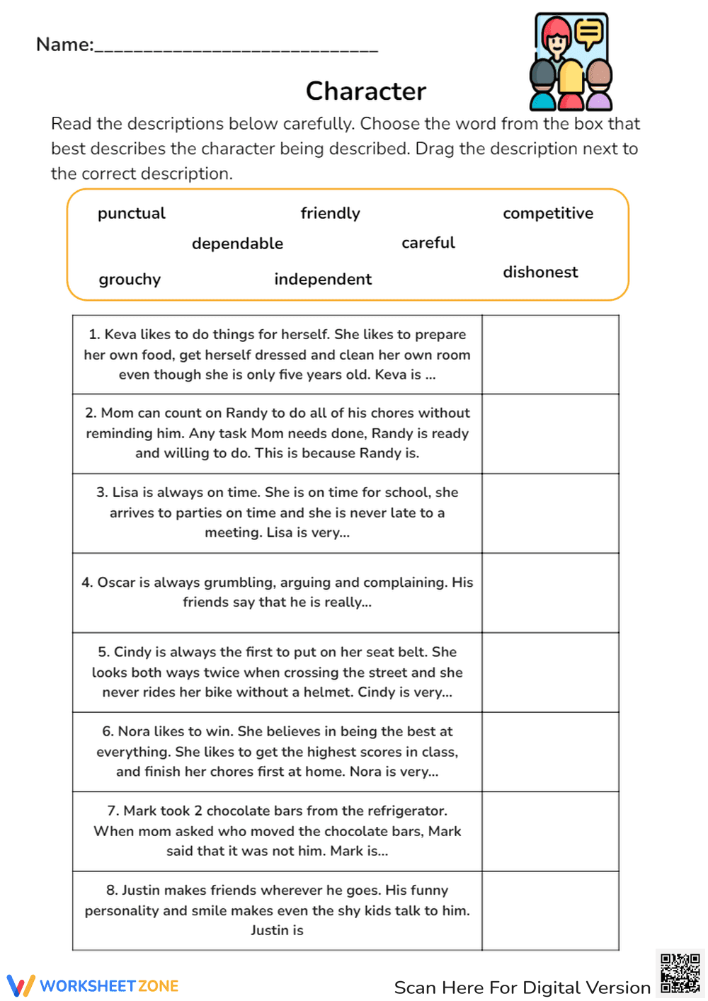 Exploring Blindness Awareness Worksheet - Page 1