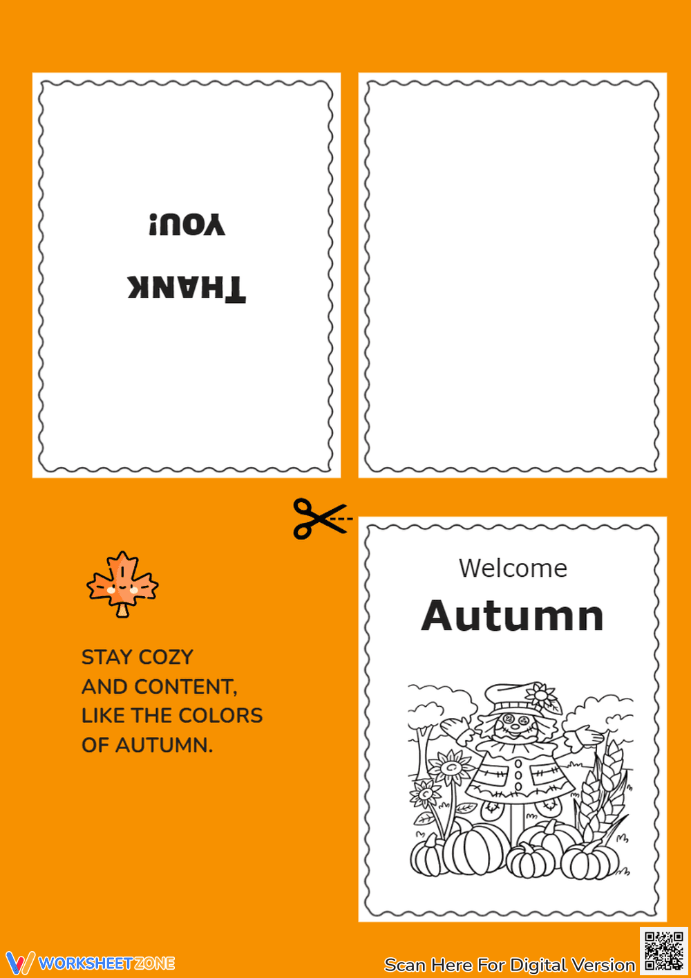 Harvest Scarecrow Greetings Cards - Page 1