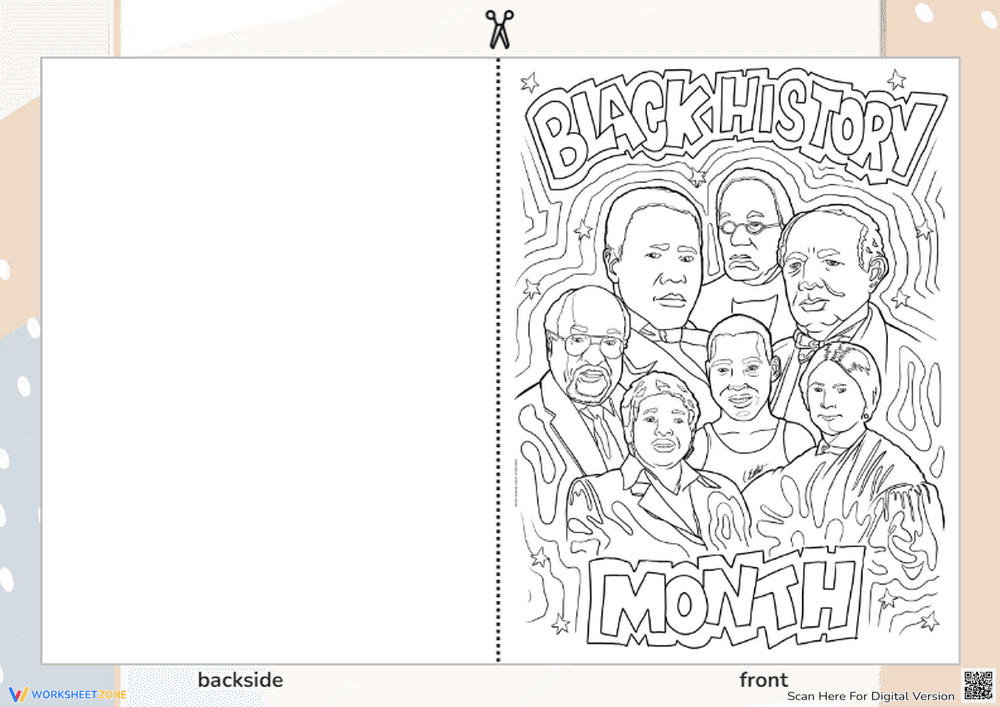 Black History Greeting Card Template - Page 1